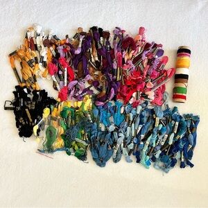 Large Lot of Embroidery Thread Needlepoint 275+ Pc What you see is what you get